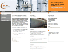 Tablet Screenshot of eco-prozesstechnik.com